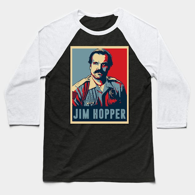 Jim Hopper Baseball T-Shirt by VanHand